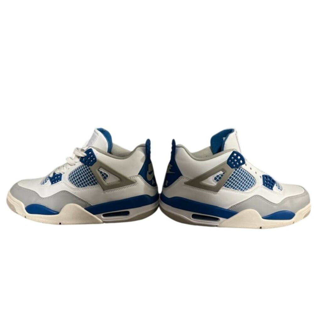 2024 AIR JORDAN 4 RETRO "CLEAN" MILITARY BLUE EXECELLENT USED COND